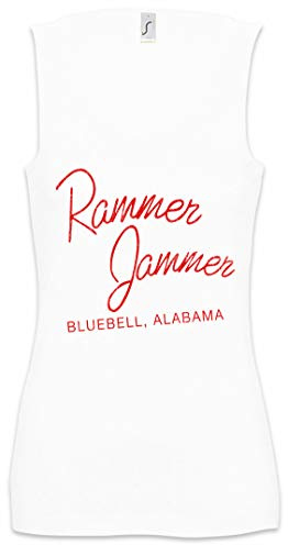 Urban Backwoods Rammer Jammer Damen Frauen Tank Top Shirt Weiß Größe M