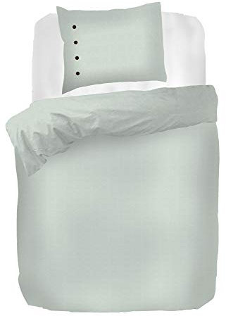 Kayori Shizu Bettwäsche Größe 155x220cm - 80x80cm Farbe Mintgrün Satin Baumwolle Bio-Baumwollsatin