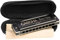 CASCHA Master Edition Blues Harmonica, hochwertige Mundharmonika in A-Dur mit Soft Case und Pflegetuch, Blues Organ