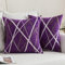 MIULEE 2er Set Kissenbezüge Chenille Dekokissen Dekorativ Sofakissen Moderne Kissenbezug Zierkissenbezug Zierkissen Bezug Überzug Deko Kissen Bezüge Couchkissen für Sofa Schlafzimmer 50x50 cm Lila