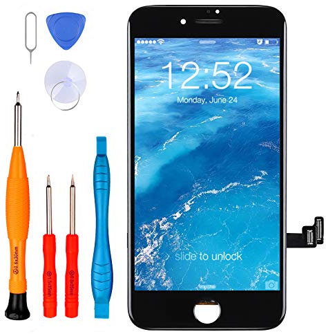 LL TRADER Display for iPhone SE 2020 Screen Replacement, iPhone SE 2nd generation 4.7”Retina Glass Touch LCD and Digitizer Full Assembly Frame with Tools Black