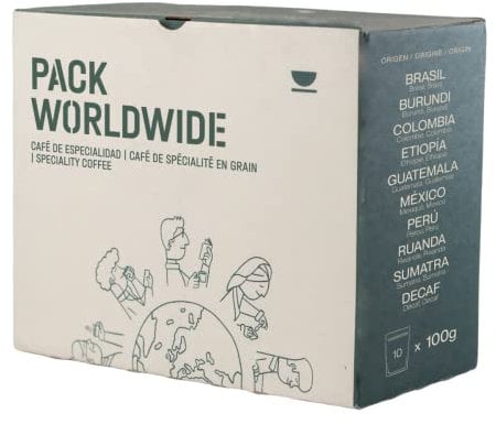Incapto Pack Caffè Degustazione di 10 Caffè dal Mondo | Caffè di Specialità - Specialty Coffee | 100% Arabica | Tostatura Naturale e Artigianale | Ideale come Regalo | 10 pacchetti da 100g