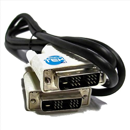 Câble vidéo simple Link DVI DVI-D 18 + 1 vidéo PC ordinateur de bureau 1,5 m