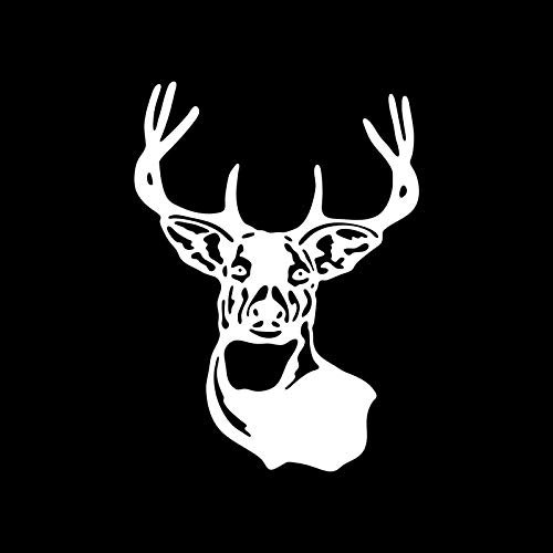SHMAZ 10,3 * 14Cm Vivid Deer Head Hunter Aufkleber Autoaufkleber Lustiges Wasserdichtes Auto Styling Schwarz/Silber