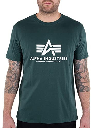 Alpha Industries Herren Basic T-Shirt, Navy Green, XXL