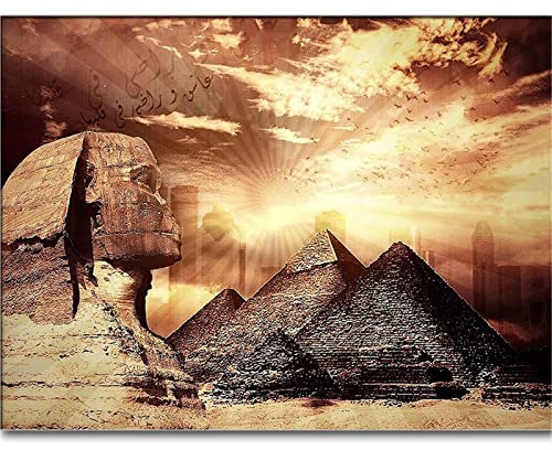 Diamond Painting,Ägyptische Pyramiden DIY 5D Diamant Malerei Set Vollbohrer Nach zahlen Gemälde Kreuzstich Stickerei Crystal Strass Kunst Handwerk für Home Wall Décor Round Drill,30x50cm
