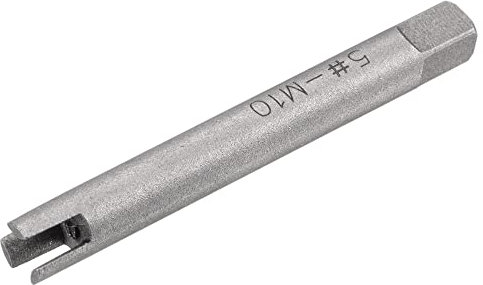 sourcing map Extracteurs de Taraud M10 / 3/8 (Métrique/Pouce) 3 Cannelures Cassé Dépouillé Vis Filetage Robinet Déménageur Haut Carbone Acier Outil