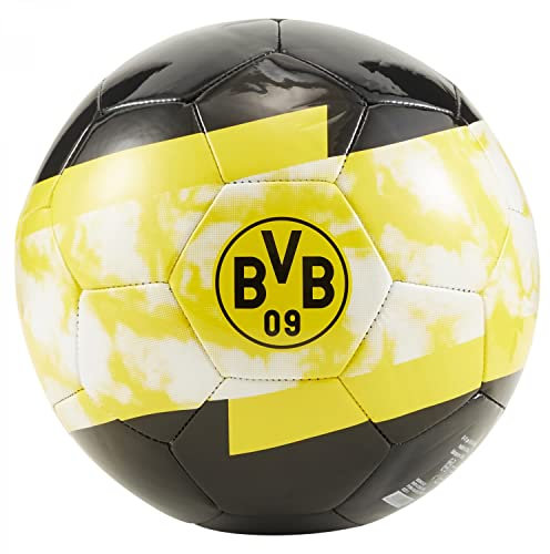 Puma BVB Borussia Dortmund Fussball Iconic Ball 083642 Puma Black-Cyber Yellow 5