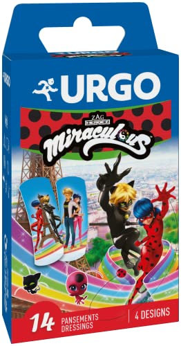 Urgo - Miraculous - ¡Protégete con tus superhéroes favoritos de las aventuras de Ladybug! - 14 apósitos