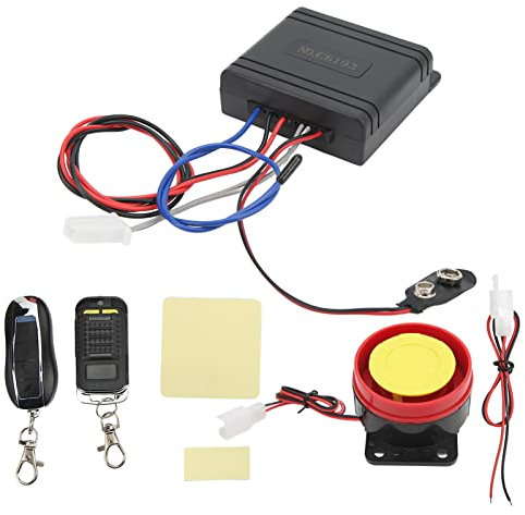 EBTOOLS Motorrad-Alarmanlage ABS Anti-Diebstahl-Sicherheit Drahtloser Vibrationsalarm Universell für Scooter-Fahrrad-Auto-Bluetooth-Kit