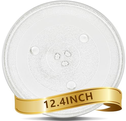 Placa de cristal de repuesto para microondas Kenmore, GE, LG, Westinghouse, Panasonic, Hotpoint, 31,5 cm, apta para lavavajillas
