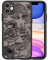 XIZYO Case for iPhone 11, Frosted Translucent Rose Floral Flower Pattern Shockproof Cover, Soft TPU Bumper Protective Phone Case, Black