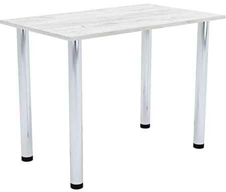 AKKE Esszimmertisch 60 cm x 50 cm Esstisch Kleiner Tisch Küchentisch Schreibtisch Dining Table Esszimmermöbel Chrombeine