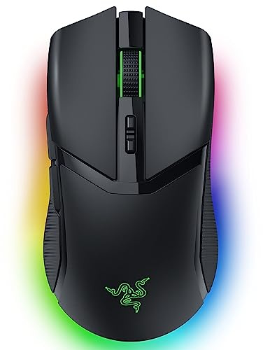 Razer Cobra Pro Wireless Gaming Mouse: 10 Customizable Controls - Chroma RGB Lighting - 30K Optical Sensor - Gen-3 Switches - 2.4GHz, Bluetooth & USB Type C - Up to 170 Hr Battery - Black