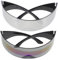 ibasenice 2st -brille Futuristische Wrap-around-sonnenbrille Durchsichtige Partybrille 80er Sonnenbrille Herren Tragbare Partybrille Zyklop Plastik Empfindlich Partybedarf