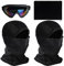 CESHMD 2 Stück Winter Sturmhaube & 1 Skibrille, Balaclava Sturmhaube Winter Skimaske, Winter Gesichtsmaske für Herren Damen für Outdoor Sports Radfahren, Skifahren, Motorrad, Fahrrad