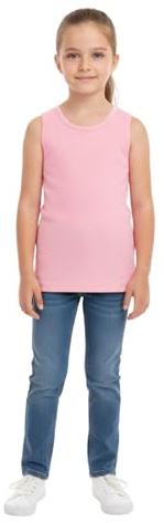 A2Z 4 Kids Boys Sleeveless Vest Lightweight Breathable Running Tank Top for Summer Soft Comfortable - Vest Baby Pink 2-3