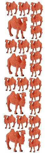 ibasenice 4 Sets Pädagogisches Kamelspielzeug Realistische Kamelfiguren PVC-kamelstatue Kamelmodelle Für Kinder Kamelverzierungen Desktop-Ornamente 6 Stück * 4