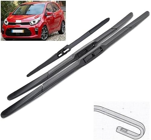 Scheibenwischer für KIA Picanto MK3 2018-2023 ,Frontscheibe Scheibenwischer Ersatz Auto Wischerblätter Zubehör