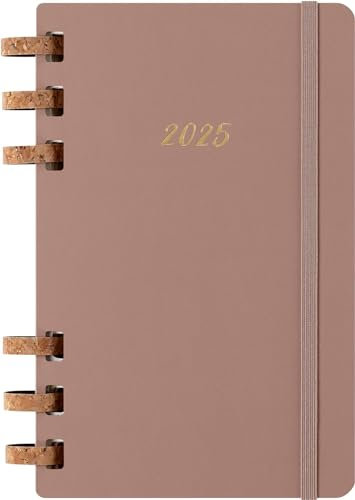 Moleskine Weekly & Monthly Planner, 12-Monats-Wochen-und Monatsplanner, Fester Einband und Elastischer Verschluss, Farbe Crush Almond, GroßesFormat 15x21 cm
