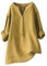 T-Shirt Manche Longue Femme Chemisier Blouse Rose Haut Été Blanc Vêtement Chic Coton Jaune 5XL