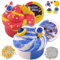 Kit de Slime au Beurre LAWOHO 2X120 ML avec 6 Packs d'ajouts, Slime Galaxie pour Cadeaux de fête pour Enfants, kit de Slime Galaxie pour Filles et garçons, Cadeaux d'halloween, de Noël et de Pâques