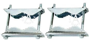 WH-Schellen Set, für die Montage von Wandhalter bis 55cm an einem Balkongeländer. 2 Stück