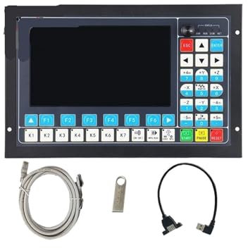 AIRUIXI Offline-Motorsteuerung M350 CNC-Offline-Controller for Ersetzen von DDCSV3.1 3/4/5 Achsen 1 MHz G-Code for CNC-Bearbeitung und Gravur(M3K Keyboard)