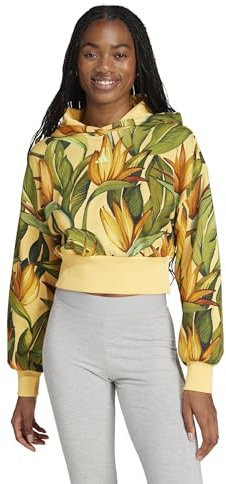 adidas x Farm Hoodie Felpe, SEMSPA/BOGOLD/SEFLGR, XXS Donna