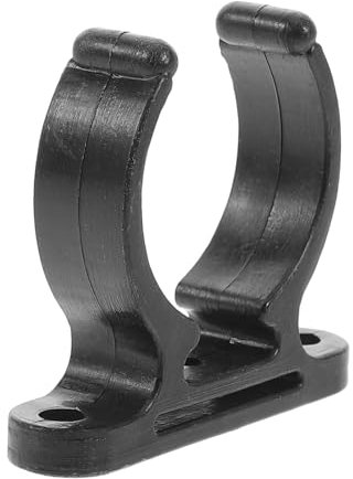 TOGEVAL Black Nylon Hose Clamp Tube Clamp Kit for Use Heavy Duty Boat Hook Holder Bracket Mounting