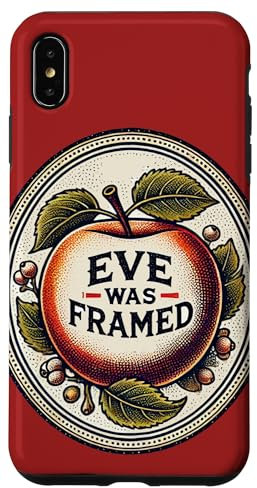 Eve was Gerahmte Art Biblical Adam und Eva und der Apfel Hülle für iPhone XS Max