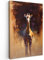 MuchoWow© Leinwand 60x90 cm Deko Schlafzimmer Aesthetic Leinwandbilder Wohnzimmer Gemälde Foto Geschenk Living Room Decoration Giraffe - Braun - Abstrakt - Gemalt