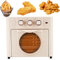 Forno da Cucina elettrica, Forno tostapane Elettrico da 18 Litri, con 3 manopole meccaniche, Controllo della Temperatura e Timer, circolazione dell'Aria Calda a 360 ° per casa, Commerciale