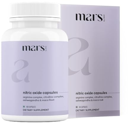 Mars Nitric Oxide Capsules – with L-Arginine, L-Citrulline & Adaptogenic Blend