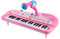 Jeffergarden Mini 37 Tasti per Pianoforte Elettrico Tastiera Educativa con Microfono 24 Melodie e 8 Musiche a Percussione