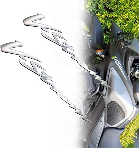 2 STÜCKE Motorrad Aufkleber 3D Chrom Reflektierendes Emblem Abzeichen Für Suzuki V-Strom Alle Serien DL 250 650 1000 XT