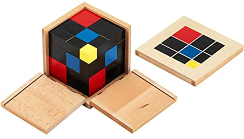 Trinomischer Würfel Montessori-Material | Trinomischer Kubus, Lernen der 3 Dimensionen