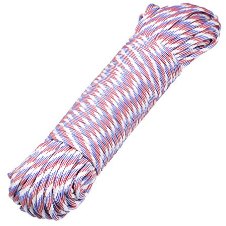 DonDon Corde Paracorde 30 Mètres Ruban de Tissu Lacet de Nylon Bracelet de Survie à Fabriquer et pour Activités de Camping en Extérieur 4 mm – 7 brins
