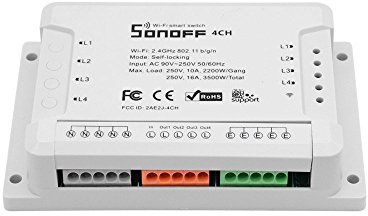Sonoff Centrale DOMOTICA 4CH 4 CANALI WiFi - Interruttore Intelligente MULTICANALE