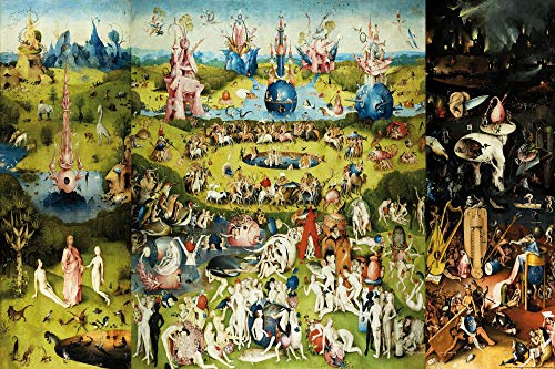 1art1 Hieronymus Bosch Poster Der Garten Der Lüste, 1500 Plakat | Bild 91x61 cm