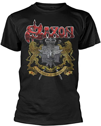 Saxon '40 Years' (Black) T-Shirt
