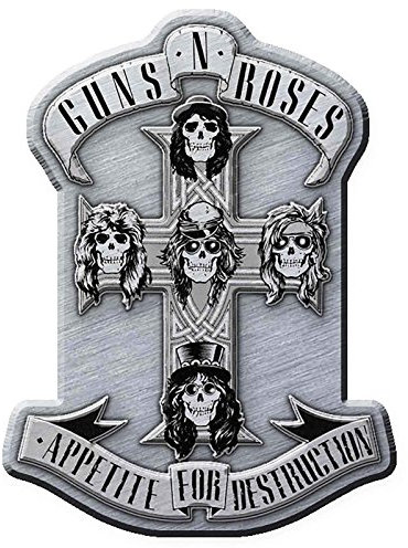 Guns N Roses Pin Badge Appetite For Destruction Band Logo Officiel Metal Lapel Size One Size