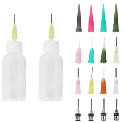 Artibetter Precision Tip Glue Applicator Squeeze Bottles for DIY Quilling, Acrylic Paint Artwork Hobbies