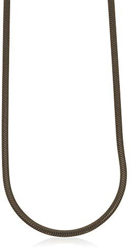 XEN Schlangenkette 42 cm lang aus 925 Silber black Rhodium 42