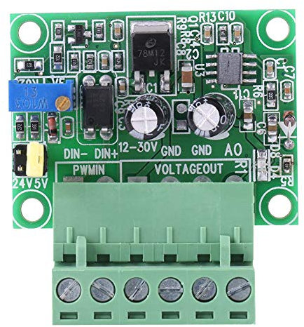 Aigend PWM Digital Analog Wandler Modul, PWM-Signal zum Spannungsmodul, 1-3 kHz 0-10 V PWM-Signal-Spannungswandler-Modul Digitale Analogkarte