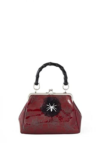 Banned Killian Umhängetasche PU Punk Spinne Goth Nu Gothisch Emo Alternative Handtasche