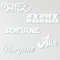 Personalisierter Name für Kinderzimmertür - personalisierter Kindername - PVC-Platte mit gestanzten Buchstaben - 17 Farben erhältlich (Blanc/Weiss)