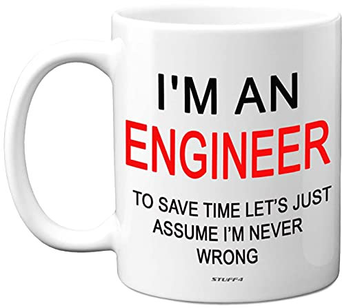 Stuff4 I'm an Engineer Funny Mug, 11oz Ceramic Dishwasher Safe Premium Mugs, Computer Gifts, Engineering Gifts, Geek for Men, Science It Geek