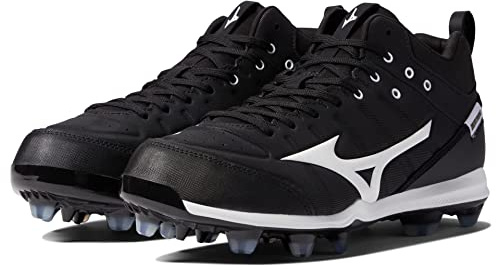 Mizuno Herren Ambition 2 TPU Molded Cleat Baseball-Stollen, Schwarz/Weiß, 50 EU