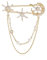 C H SZ CC Elegante Gold mit hängenden Ketten Formale Exekutivbrosche/Revers-Pin